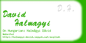david halmagyi business card