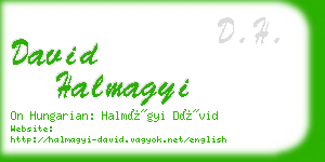 david halmagyi business card